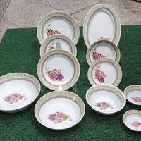 سرویس ملامین گل دیاموند نشکن استاندارد|ظروف سرو و پذیرایی|مشهد, کارمندان دوم|دیوار