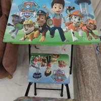 ست میز تحریر و صندلی تاشو سگهای نگهبان