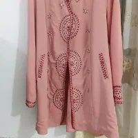 لباس سیاه دوزی و جلیقه بافتنی