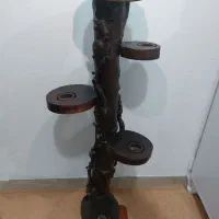 پایه ی چوبی واسه گلدون