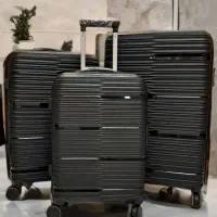 چمدان pp ست سه تایی و زیپ ضد سرقت با کاور