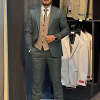 کت و شلوار پارچه ایتالیا سبز روشن|لباس|تبریز, |دیوار