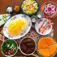 غذای خانگی و انواع سالاد و دسر