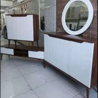 ست کامل آیینه کنسول ومیز تلویزیون جاکفشی|بوفه، ویترین، کنسول|چهاردانگه (تهران), |دیوار