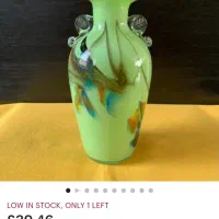 گلدان شیشه ای از شرکت Dalian Glass ، سری Snowflake|کلکسیون اشیاء عتیقه|تهران, فردوسی|دیوار