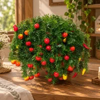 شمشاد مصنوعی آویز پرده ای متری مینیاتوری تکی عمده
