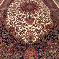 جفت پرده ای افشار نقشه خورشیدی گل ابریشم|فرش|همدان, |دیوار