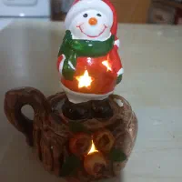 دکوری چراغدار آدم برفی کریسمس.ست لیمو