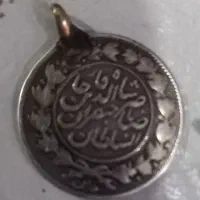 سکه صاحبقران خطی ناصرالدین شاه ۱۰۰۰ دینار نقره۱۲۹۸