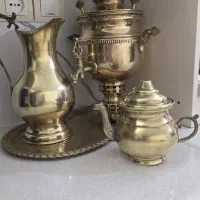 سرویس سماور ذغالی برنجی