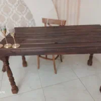 میز چوبی روستیک