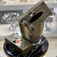 جا دستمال کاغذی و سطل زباله پذیرایی