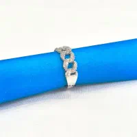 حلقه نقره طرح طلا مدل کارتیر