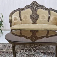 فروش مبلمان سلطنتی چوب اصل بسیار تمیز|مبلمان خانگی و میز عسلی|مراغه, |دیوار