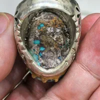 دو انگشتر فیروزه ناب نیشابوری مغز سنگ|جواهرات|بجنورد, |دیوار