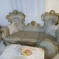 مبلمان سلطنتی ورق طلا|مبلمان خانگی و میز عسلی|هشتگرد, فاز ۳ مهستان|دیوار