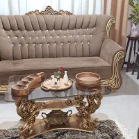 مبلمان 7نفره همراه بامیزوسط ودوعددعسلی