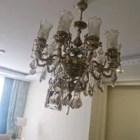 لوستر برنج رنگ برنز|لوستر و چراغ آویز|تهران, قیطریه|دیوار