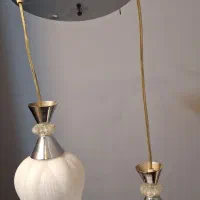 لوستر و کلید پریز پایه لامپ هالوژن