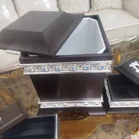 سطل زباله و جای کارد و چنگال و جای دستمال کاغذی