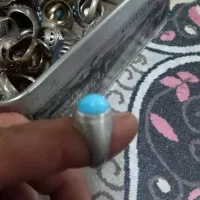 انگشتر نقره با سنگ فیروزه