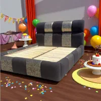 تخت خواب تدی تمام پارچه