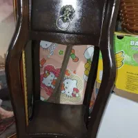 میز تلفن چوبی