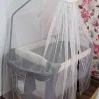 تختخواب نوزادی تا ۲ سالگی مایلر همراه با تشک