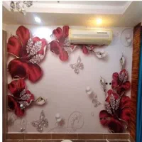 نقاشی ساختمان و کاغذ دیواری|خدمات پیشه و مهارت|نهاوند, |دیوار