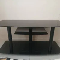 میز تلویزیون شیشه دودی