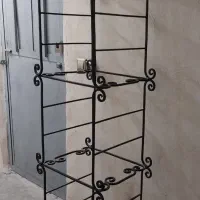 کتابخانه آهنی وزن سنگین نو با کفی شیشه ای