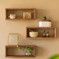 شلف دیواری چوب طبیعی نراد روسی