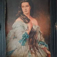 تابلو نقاشی با قاب تمیز و نو