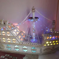 کشتی دکوری صدفی