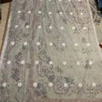 پرده گیپور طرح دار