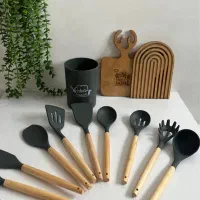 کفگیرملاقه/کفگیر/ابزار سیلیکونی/سرویس کفگیر۱۲پارچه