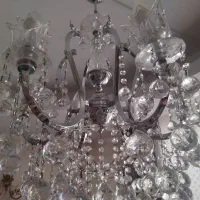 لوستر کریستالی خارجی و دو عدد دیوارکوب کریستالی خ