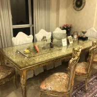 مبلمان ۹ نفره جلو مبلی دوتا عسلی میز ناهارخوری ۱۰|مبلمان خانگی و میز عسلی|تهران, الهیه|دیوار