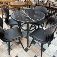 صندلی صدفی کافه رستورانی و گرد و مربع پلاستیکی اپن