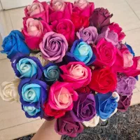 گل رز صابونی