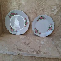 بشقاب میوه خوری گل سرخی مارک چین|ظروف سرو و پذیرایی|یزد, |دیوار