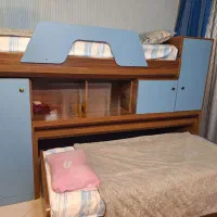 فروش تخت دو طبقه کمجان چوپ مدل اوا|تخت و سرویس خواب|تهران, بهداشت|دیوار