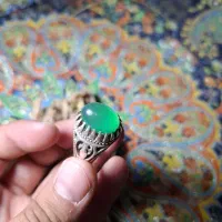 انگشتر دستساز عقیق سبز یمنی|جواهرات|تهران, زمزم|دیوار