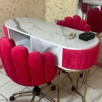 میز ناخن تخت مژه سرشور و تجهیزات سالن