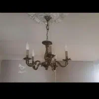 دو عددلوستر برنجی آنتیک سنگین وزن