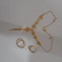 طلا  گردنبند. انگشتر .گوشواره ۱۰۰ بالا تابلو