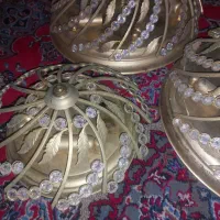 لوستر برنجی در حد نو|لوستر و چراغ آویز|گرگان, |دیوار