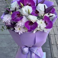 دسته گل ارکیده بنفش کد ۱۳۲۲ گلاریس