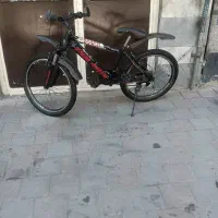 دوچرخه سایز 24تنه المنیوم دنده ای دوشاخ کمکی