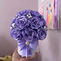 سفارش انواع باکس ودسته گل روبانی|گل مصنوعی|اراک, |دیوار